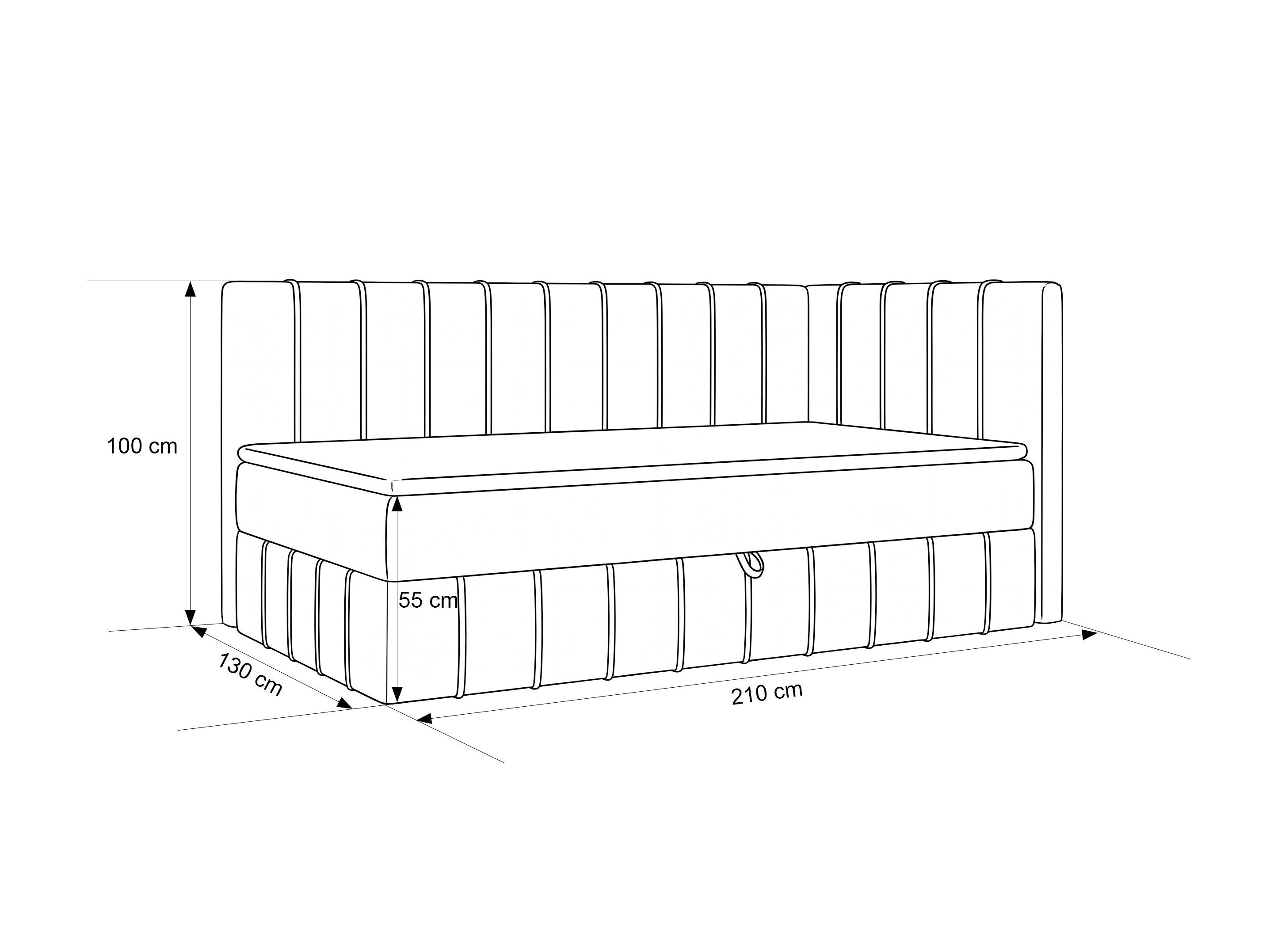 Bed Martinez 136 (Smart Fluweel 21606)