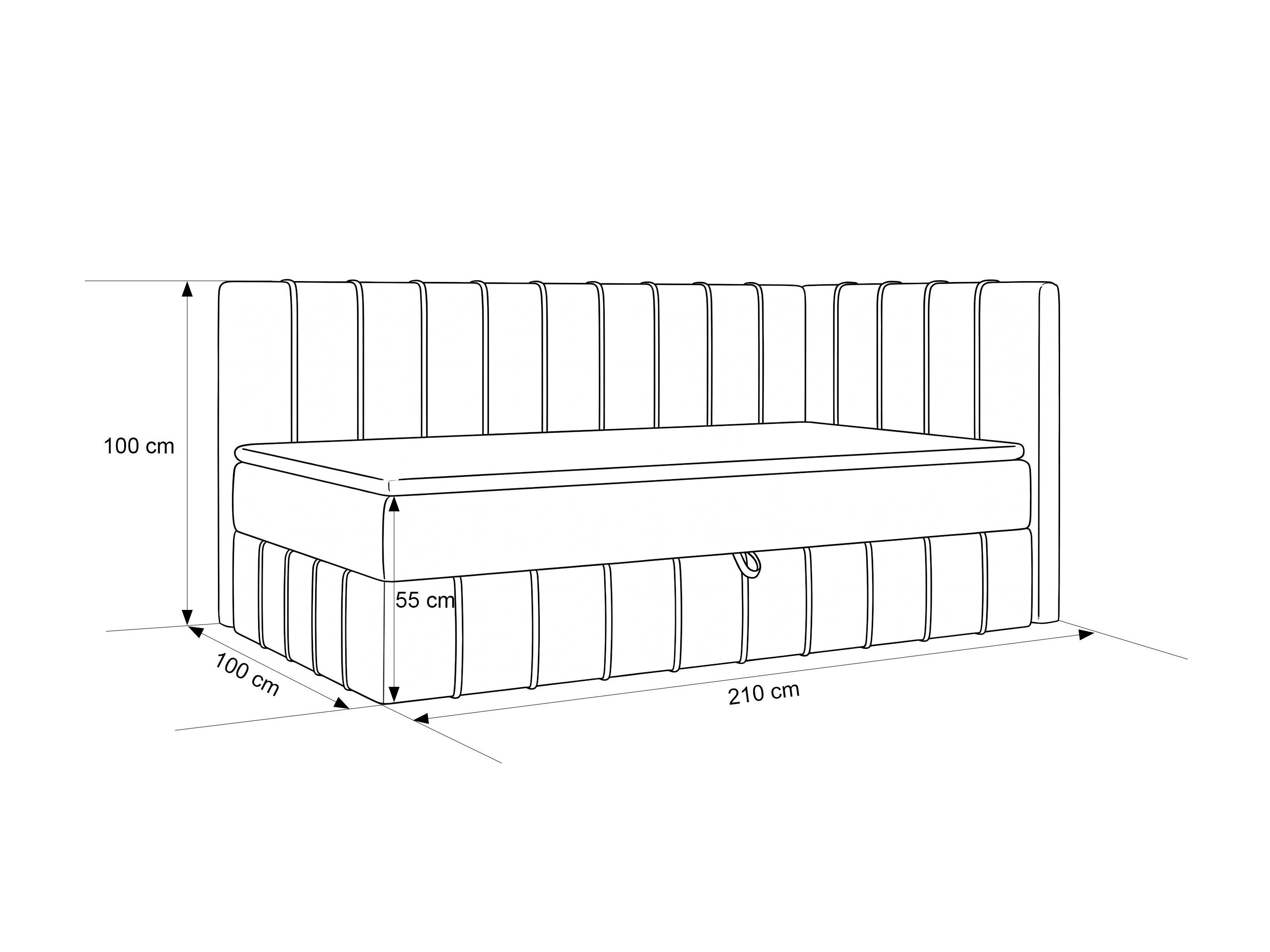 Bed Martinez 136 (Smart Fluweel 21620)