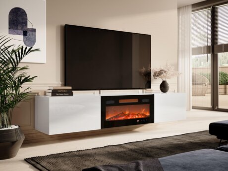 TV-meubel Imago I (Wit + Glanzend wit)