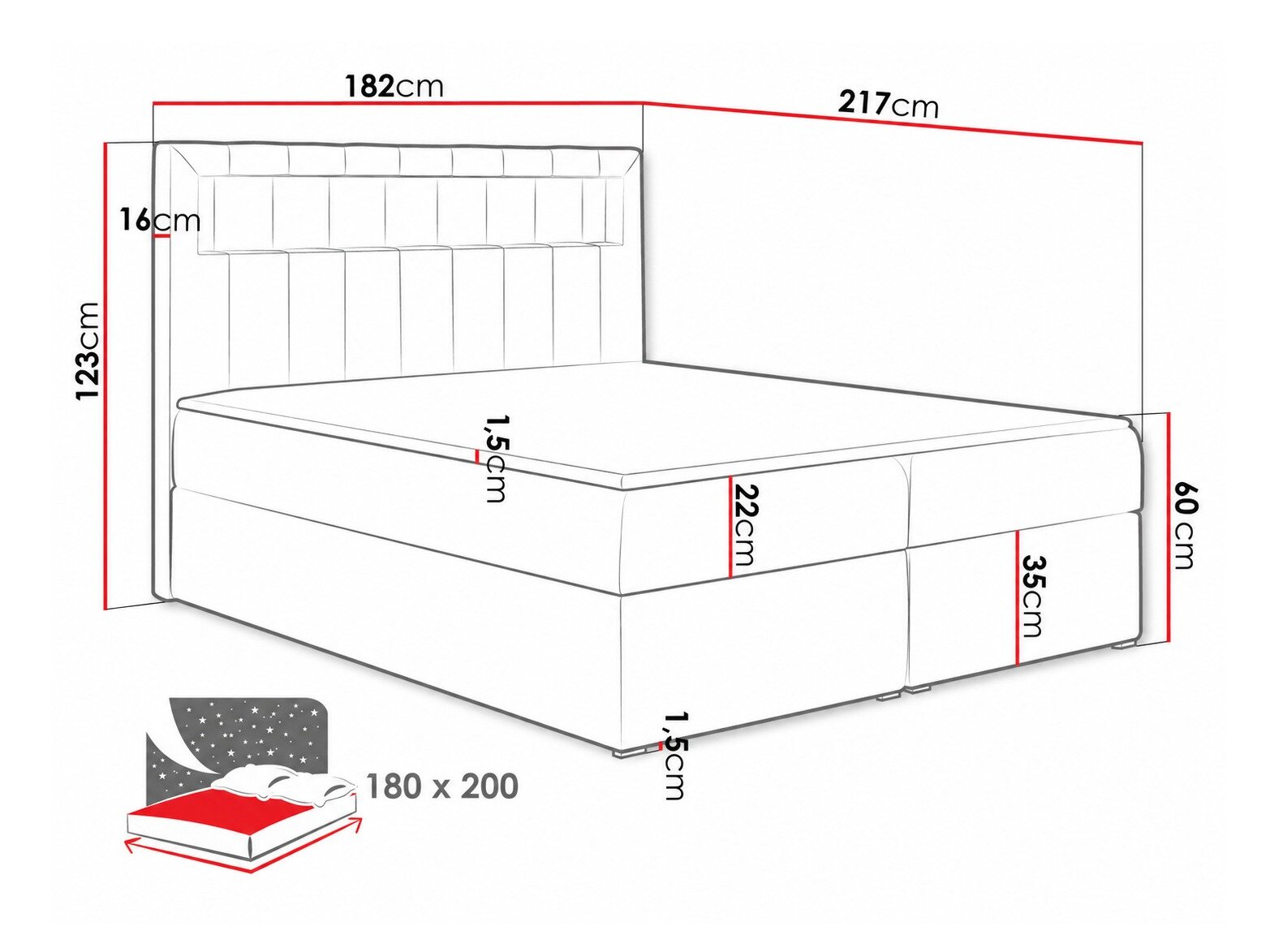 Boxspring Pomum (Soft 010)