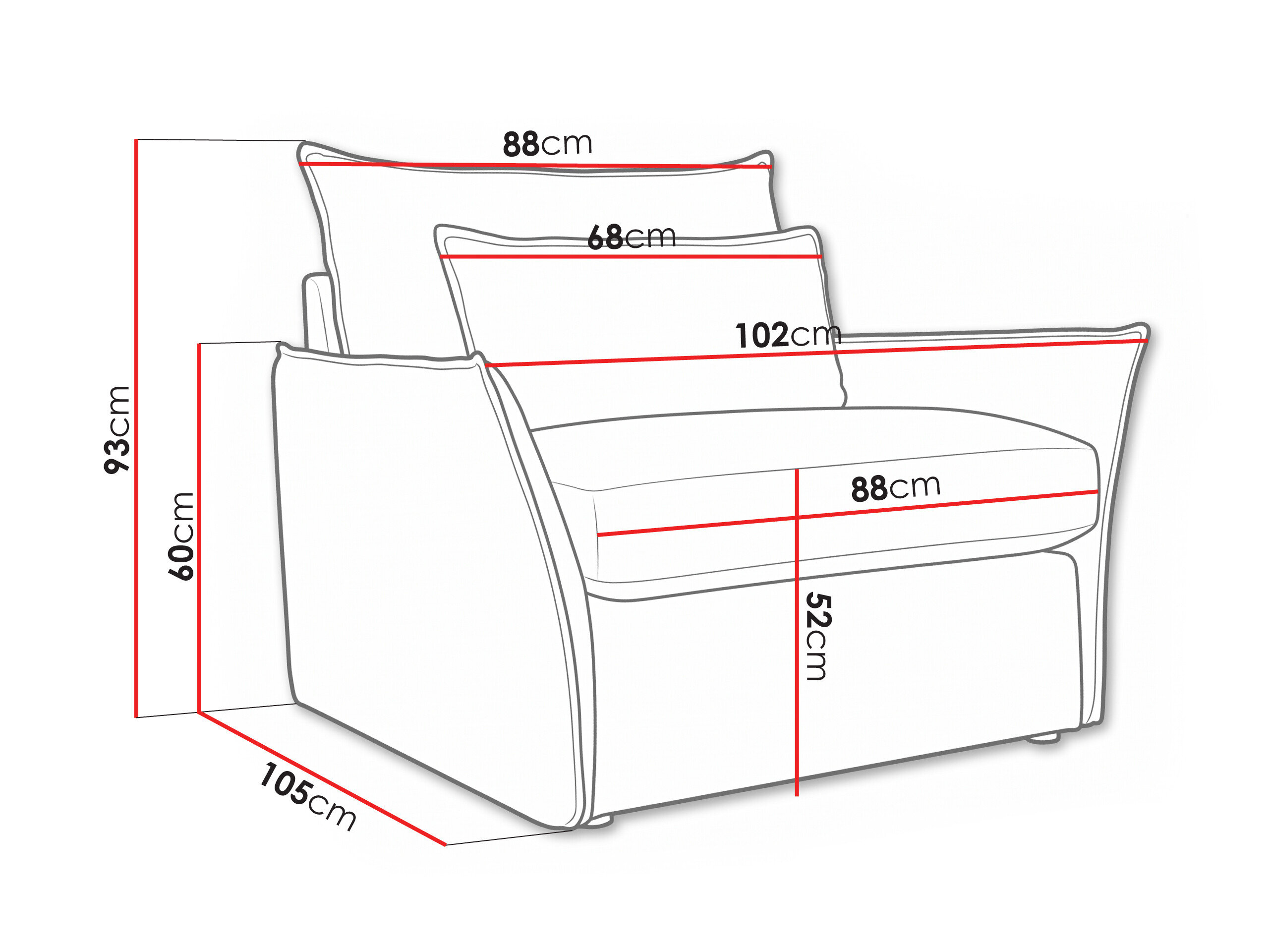 Fauteuil Fersali 105 (Lincoln 83)