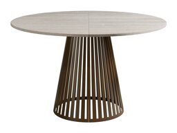 Tafel Prudentia (Licht travertin + Bruin)