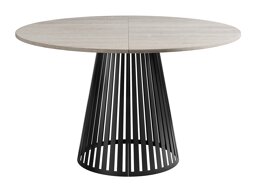 Tafel Prudentia (Licht travertin + Zwart)