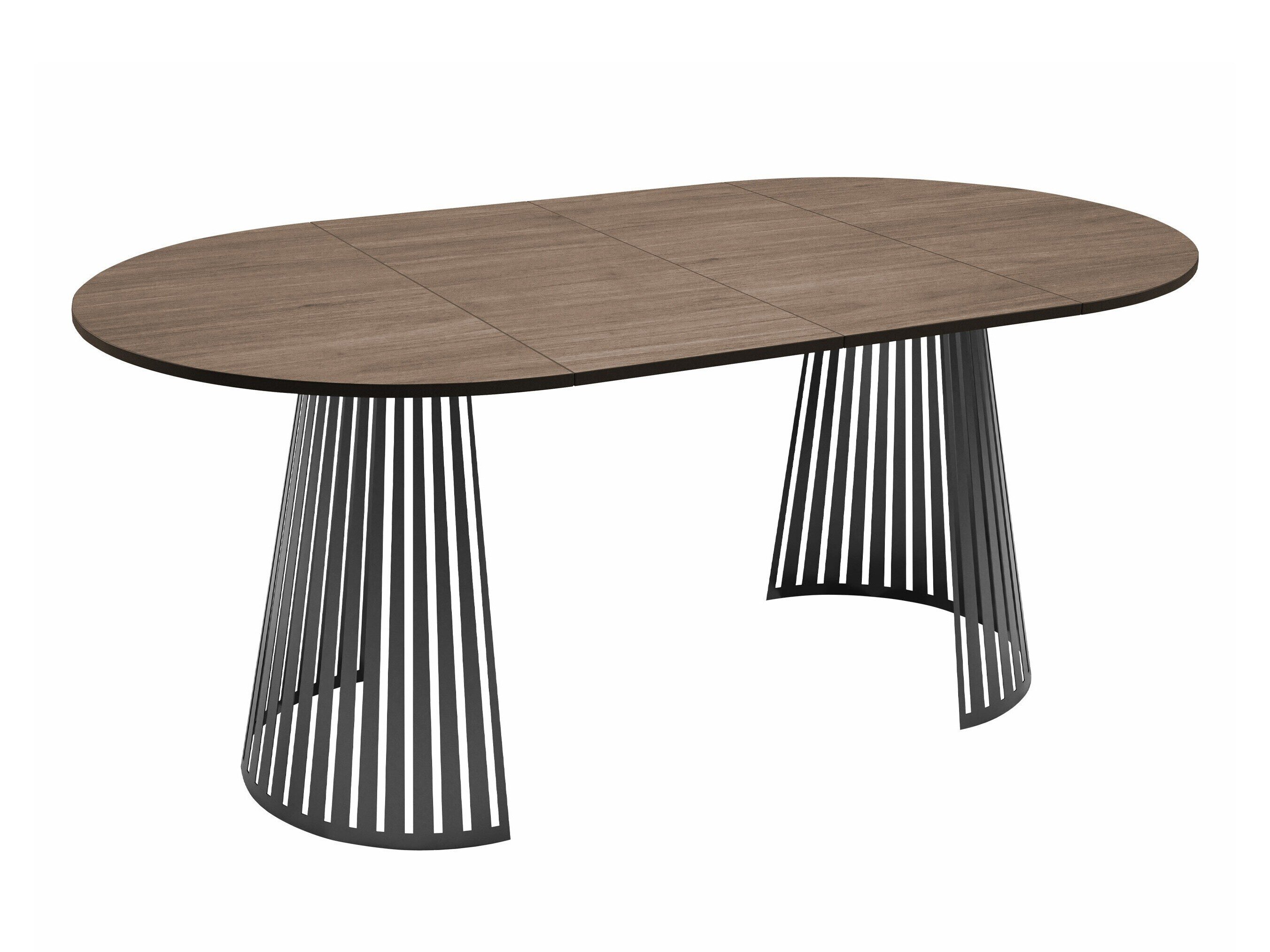 Tafel Prudentia (Wit marmer + Zwart)