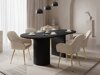 Tafel Comfivo Ulma (Zwart marmer + Zwart)