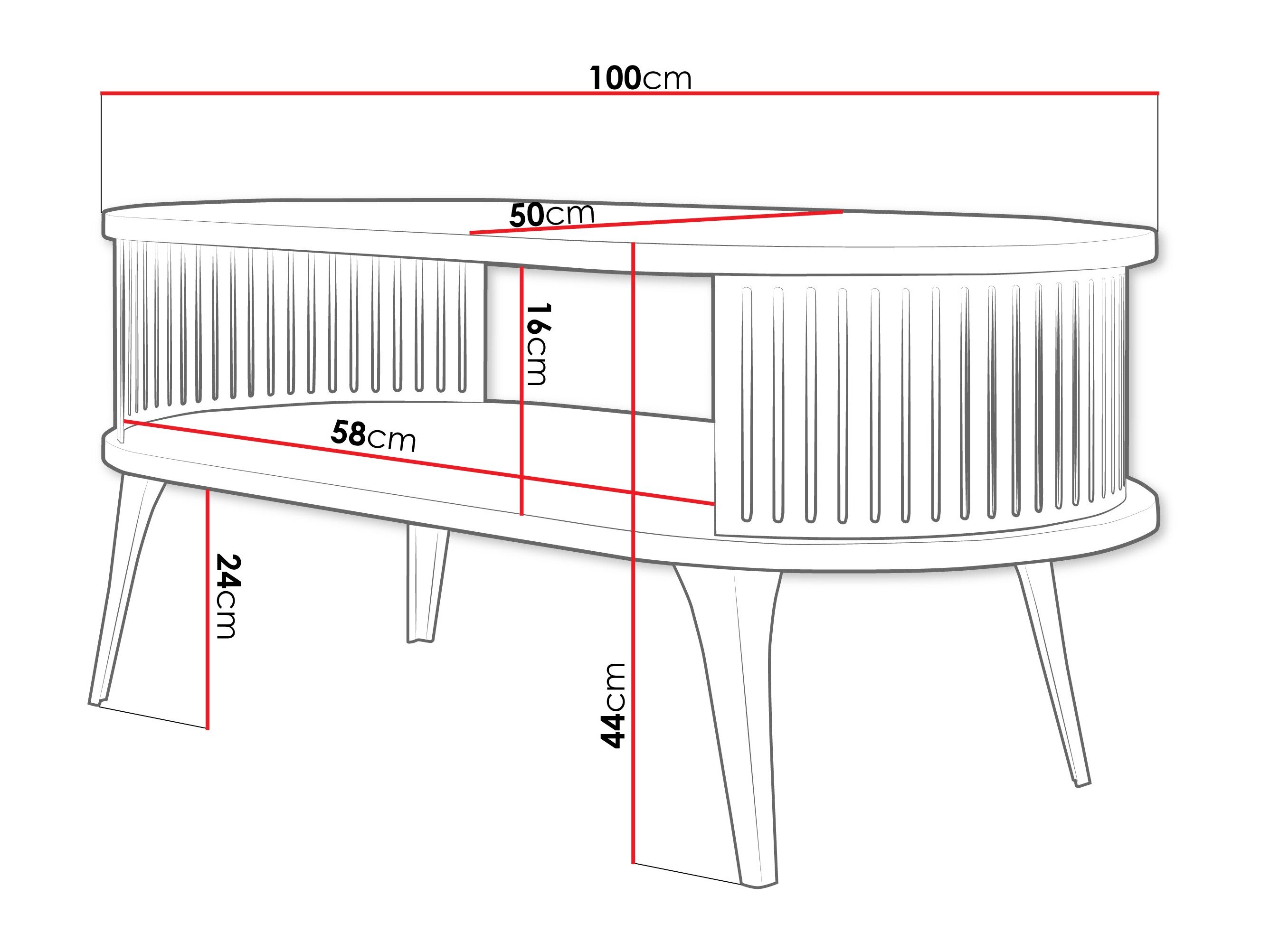 Salontafel Vitum III (Licht travertin)