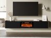 TV-meubel Charlotte 215 (Zwart + Notenhout)