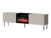 TV-meubel Charlotte 216 (Kasjmier + Zwart)