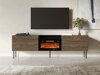 TV-meubel Charlotte 216 (Notenhout + Zwart)