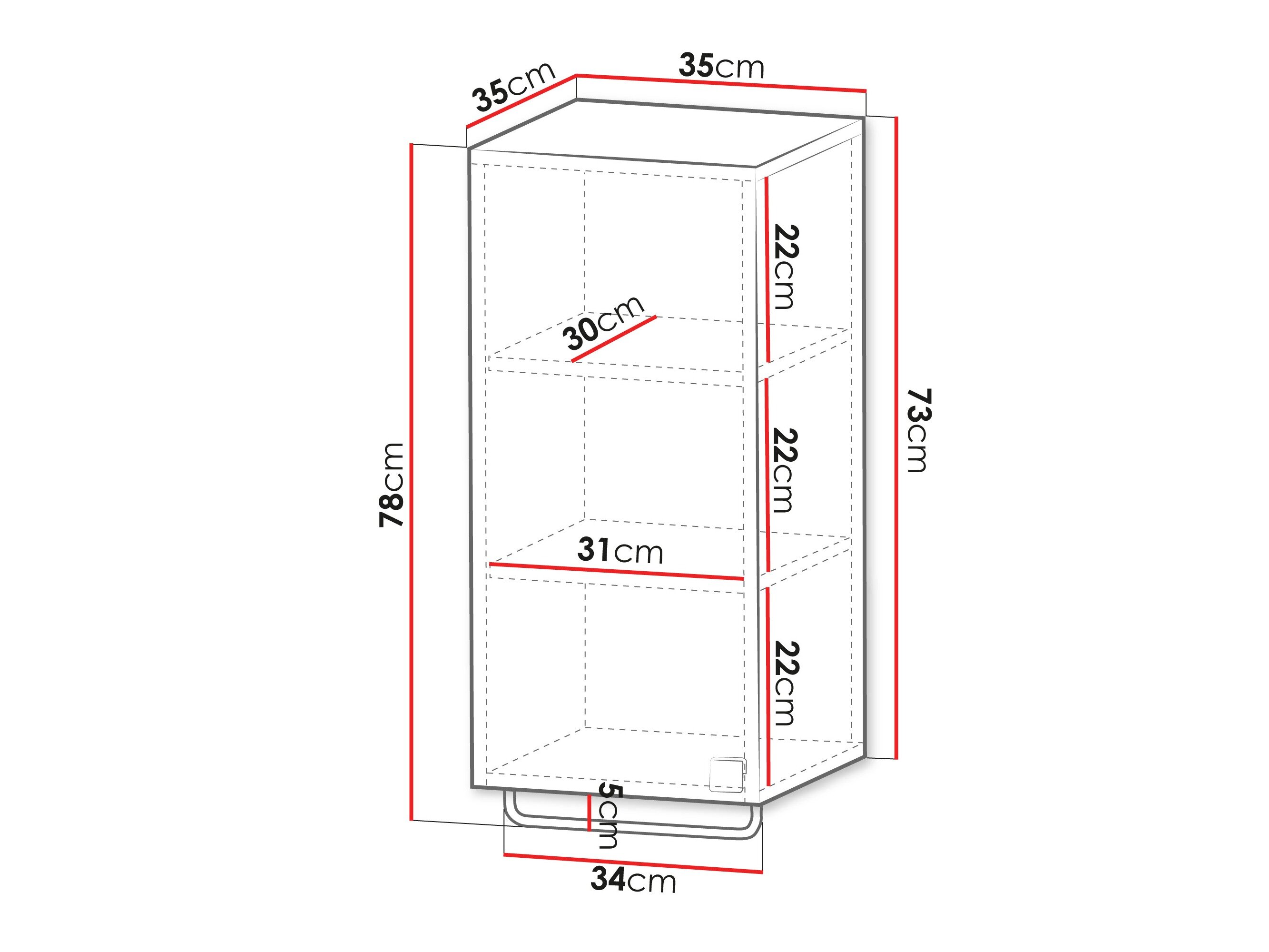 Wand badkamermeubel Gratal
