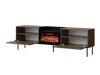 TV-meubel Charlotte 216 (Notenhout + Zwart)