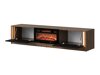 TV-meubel Charlotte 217 (Notenhout + Zwart)
