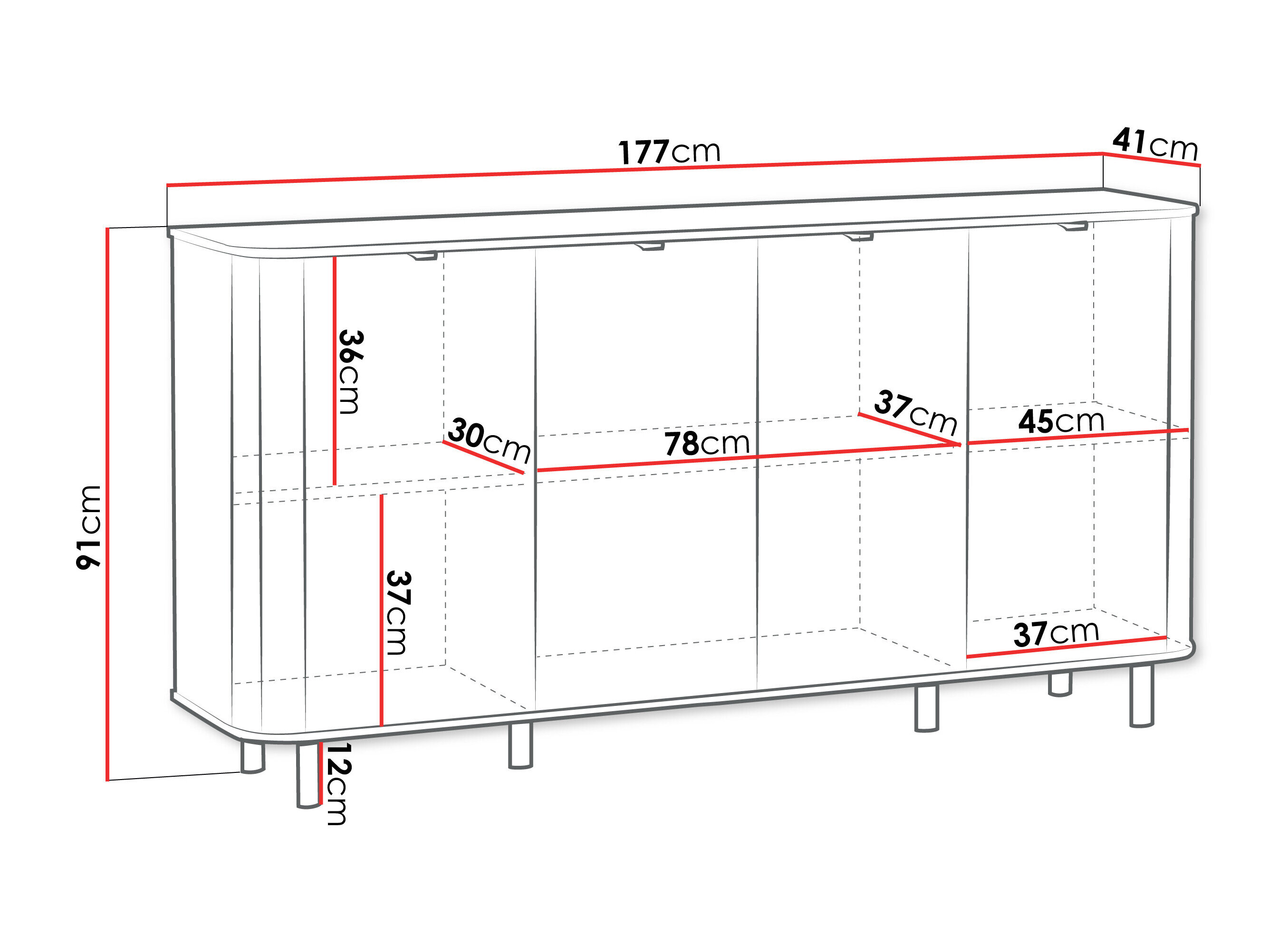 Dressoir Larala 101 (Grijs beige)