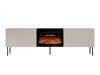 TV-meubel Charlotte 216 (Kasjmier + Zwart)