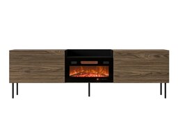 TV-meubel Charlotte 216 (Notenhout + Zwart)