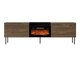 TV-meubel Charlotte 216 (Notenhout + Zwart)