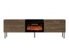 TV-meubel Charlotte 216 (Notenhout + Zwart)