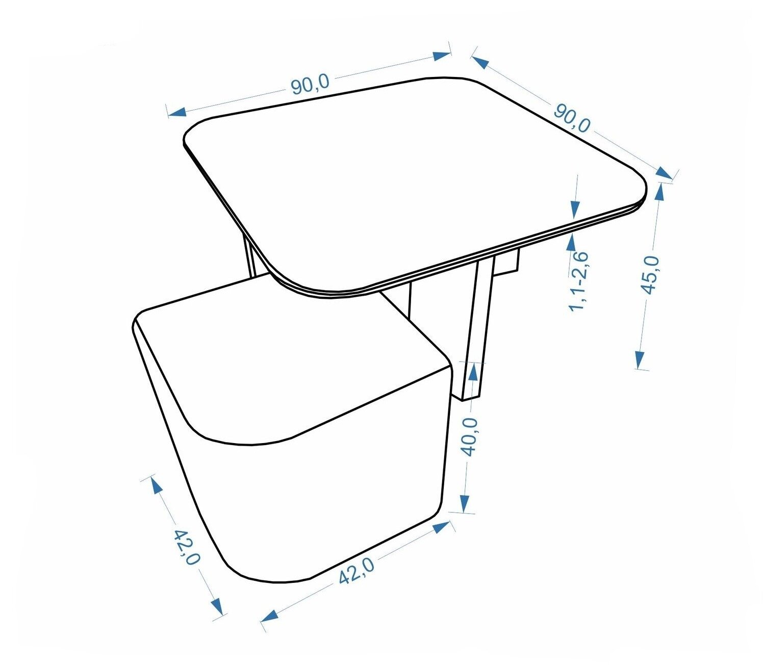 Salontafel Houston 2220