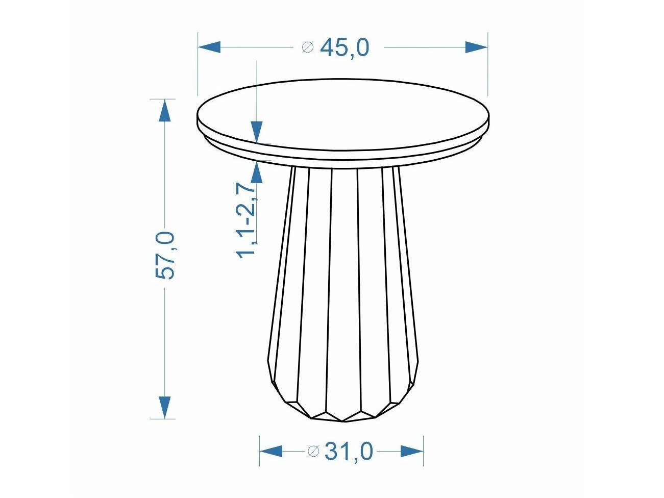 Bijzettafel Houston 2222