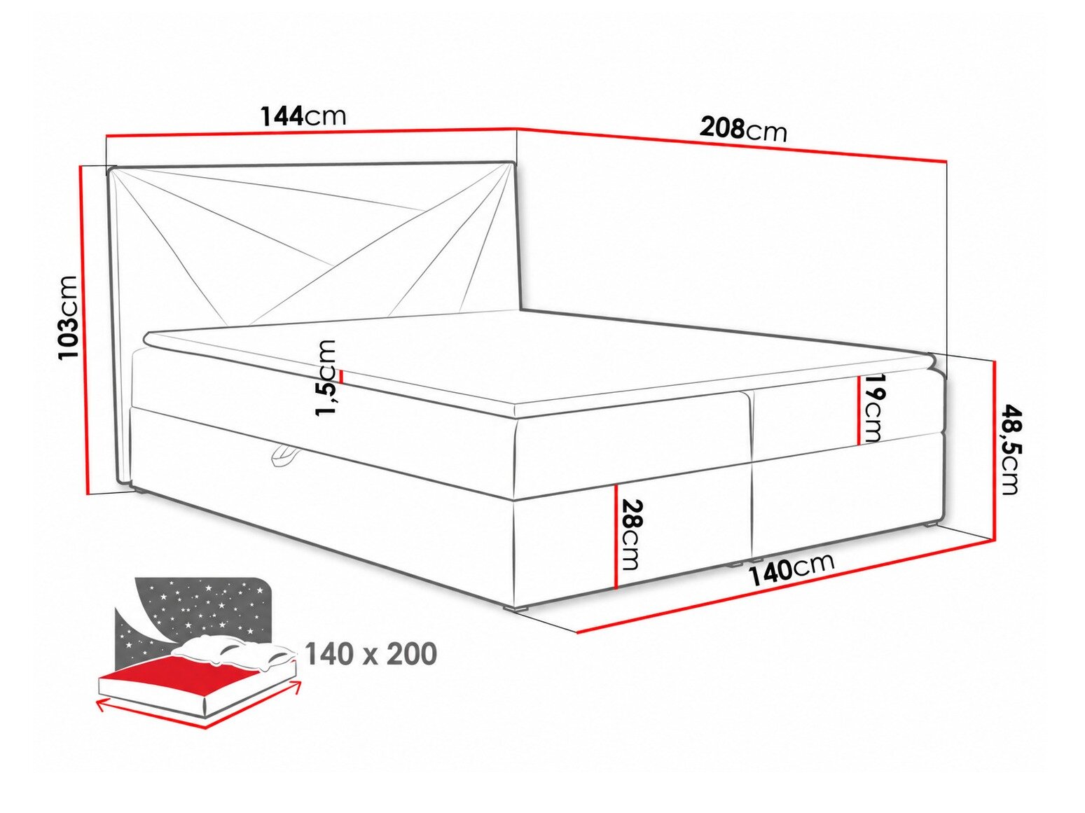 Boxspring Pons II (Kronos 09)