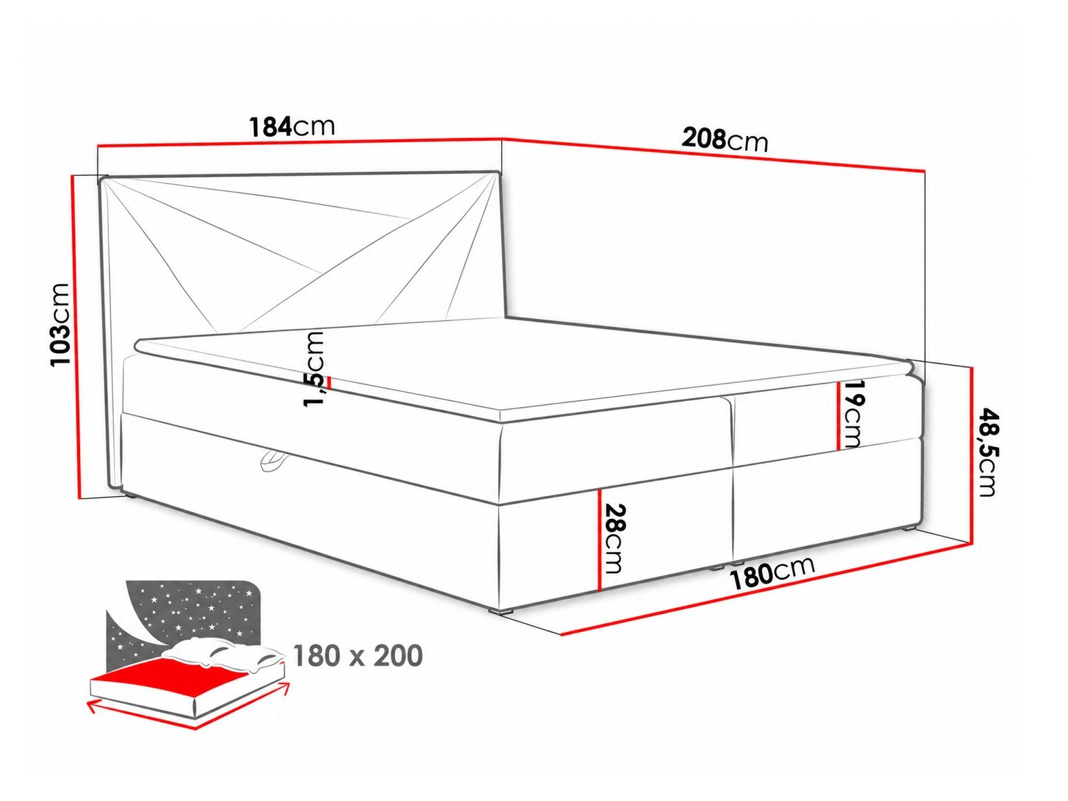 Boxspring Pons II (Kronos 09)