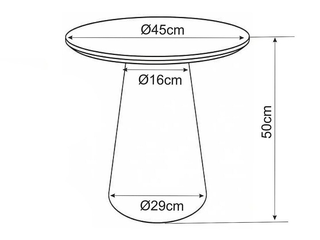 Bijzettafel Detroit 1065 (Eiken)
