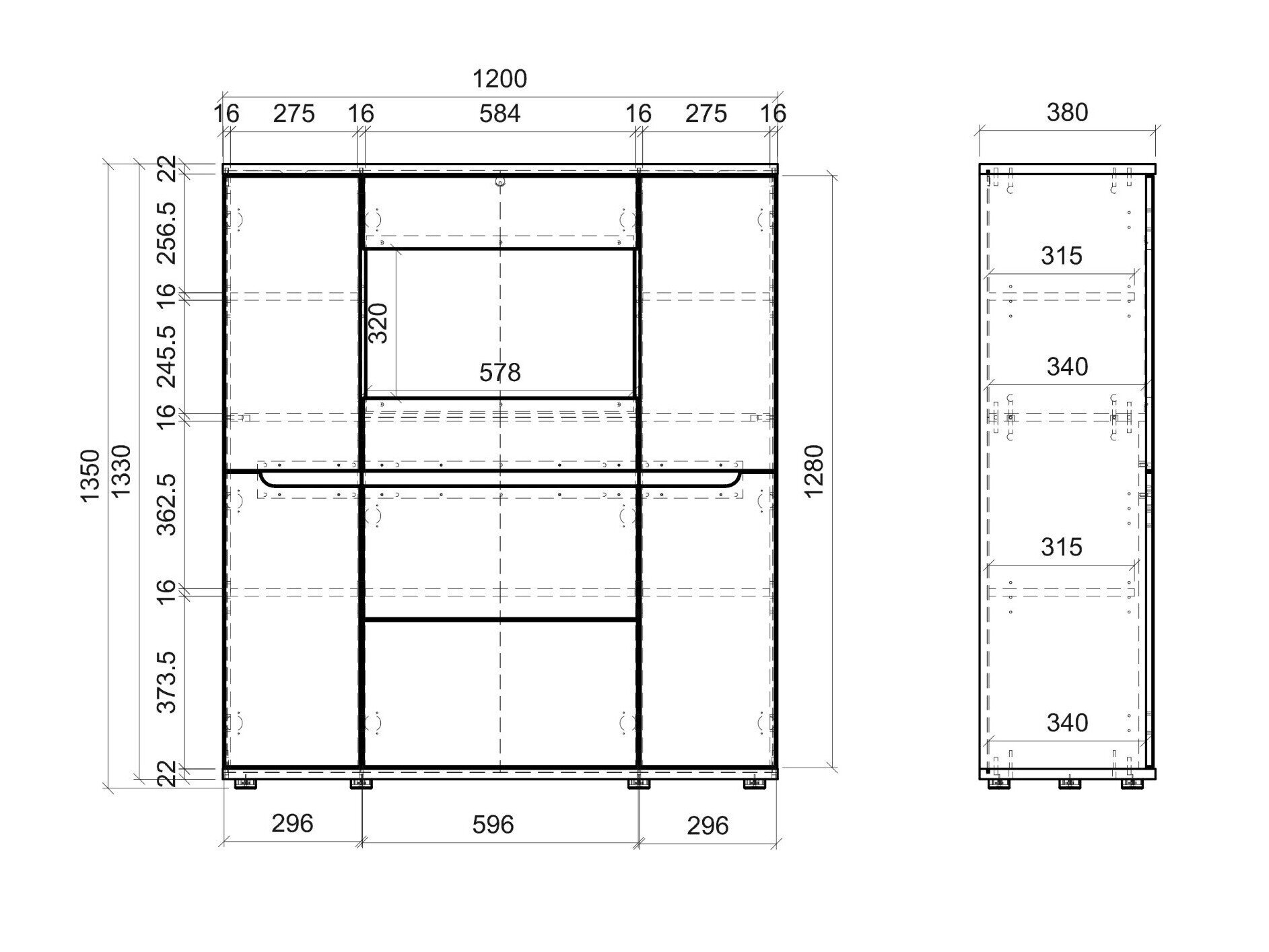 Dressoir Lirfela 104