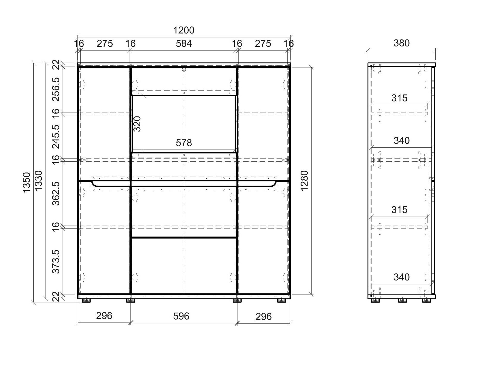 Dressoir Lirfela 104