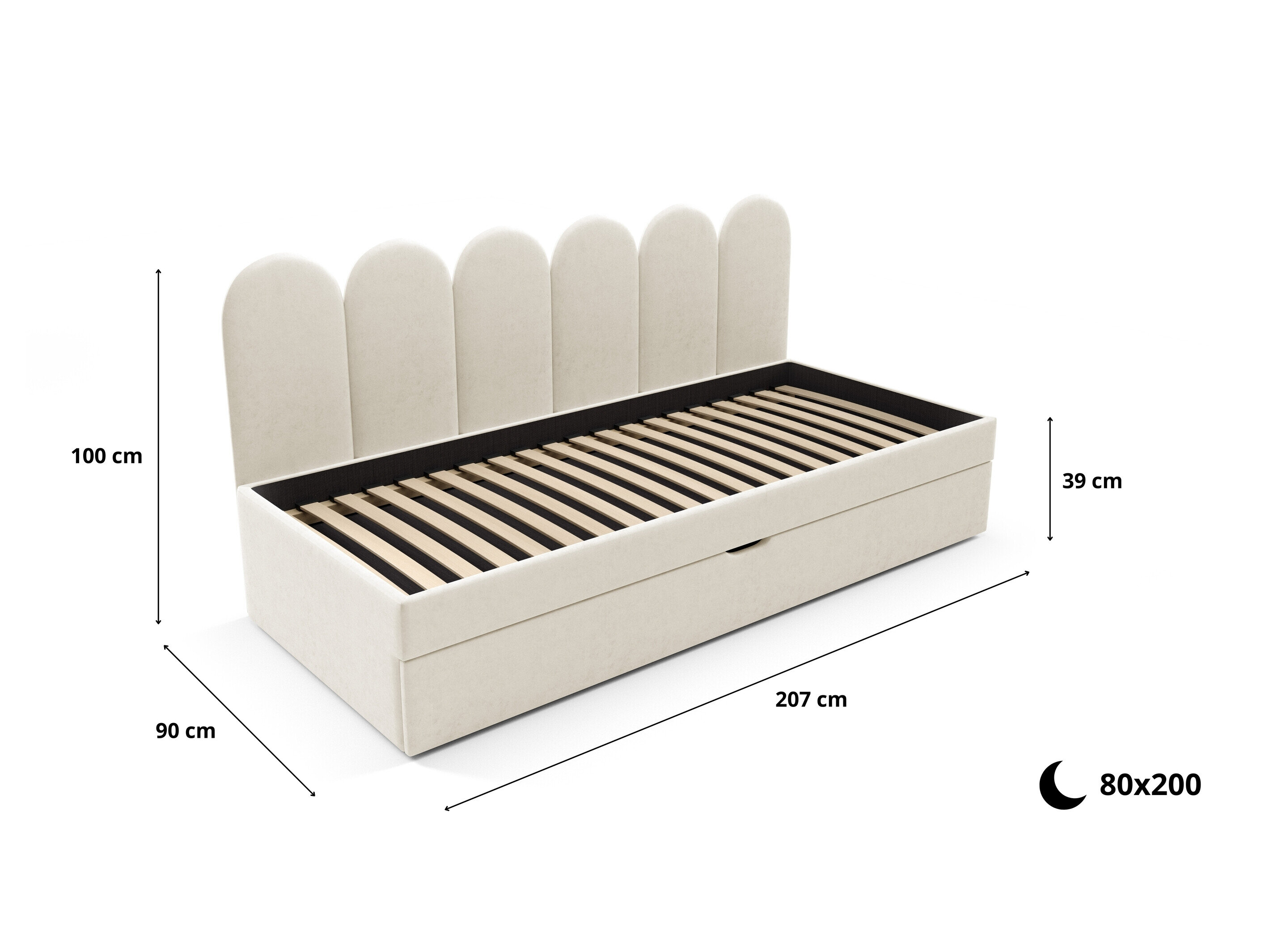 Bed Franklin 230 (Magic Velvet 2260)