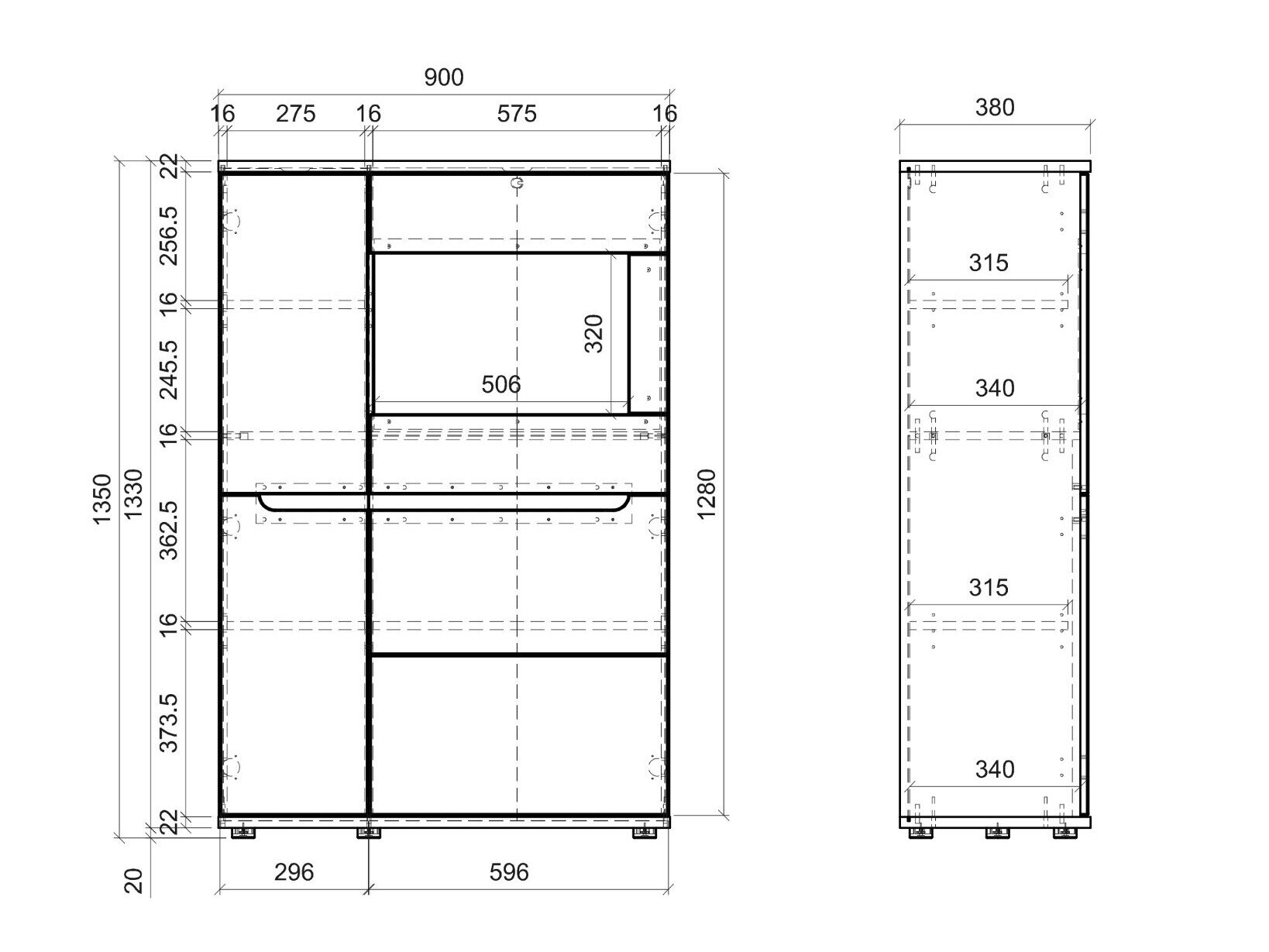 Dressoir Lirfela 107