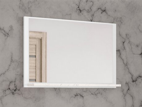 Badkamer spiegel Salus (Wit + Wit marmer)