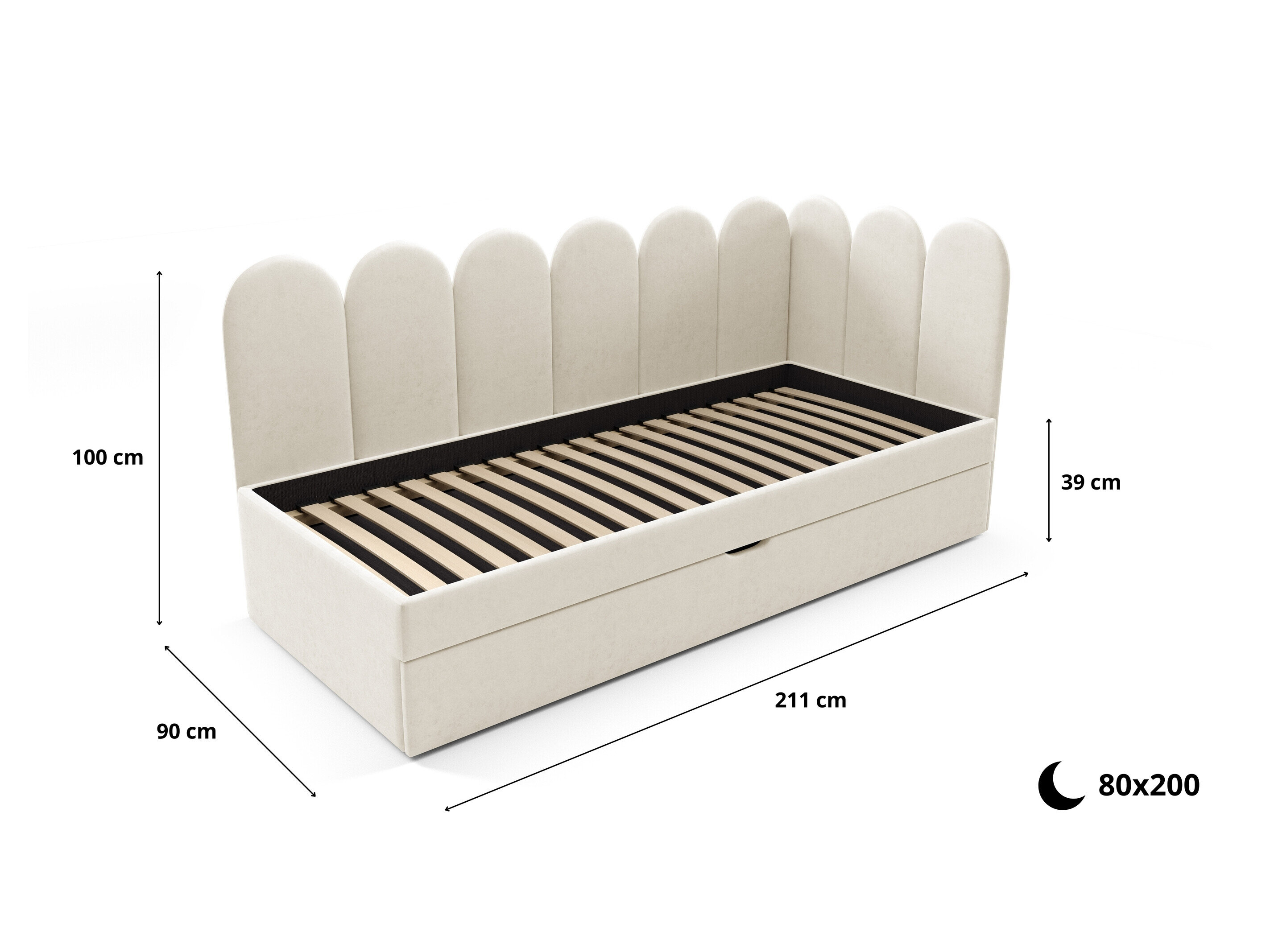 Bed Franklin 232 (Magic Velvet 2256)