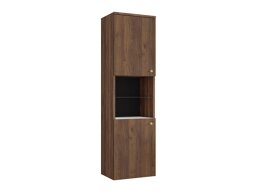Wand badkamermeubel Salus (Notenhout + Wit marmer)