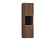 Wand badkamermeubel Salus (Notenhout + Wit marmer)