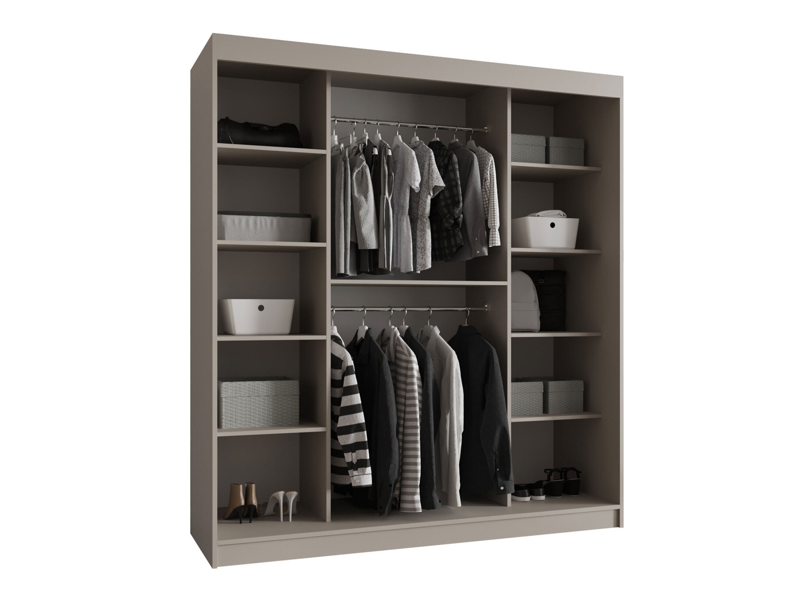 Kledingkast Hartford 529 (Zwart)