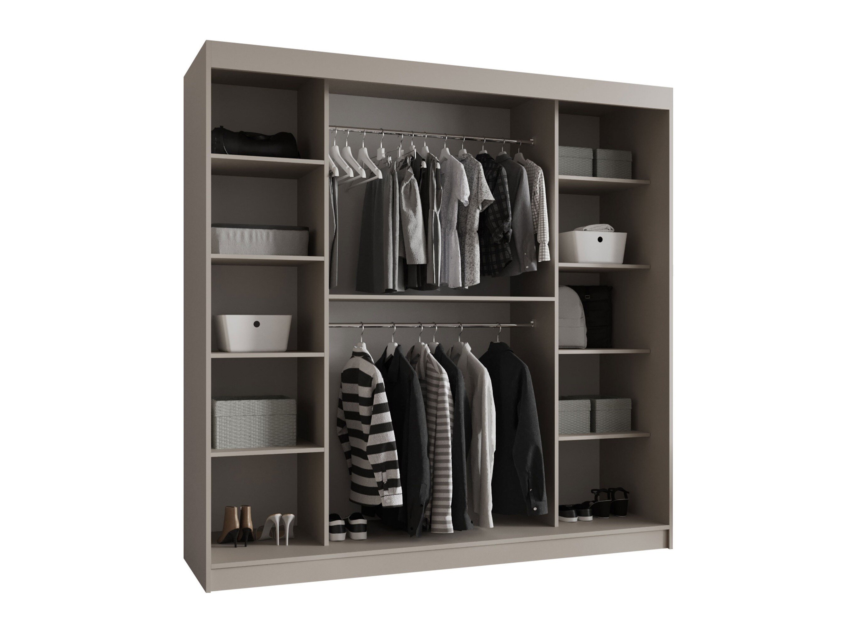 Kledingkast Hartford 531 (Zwart)