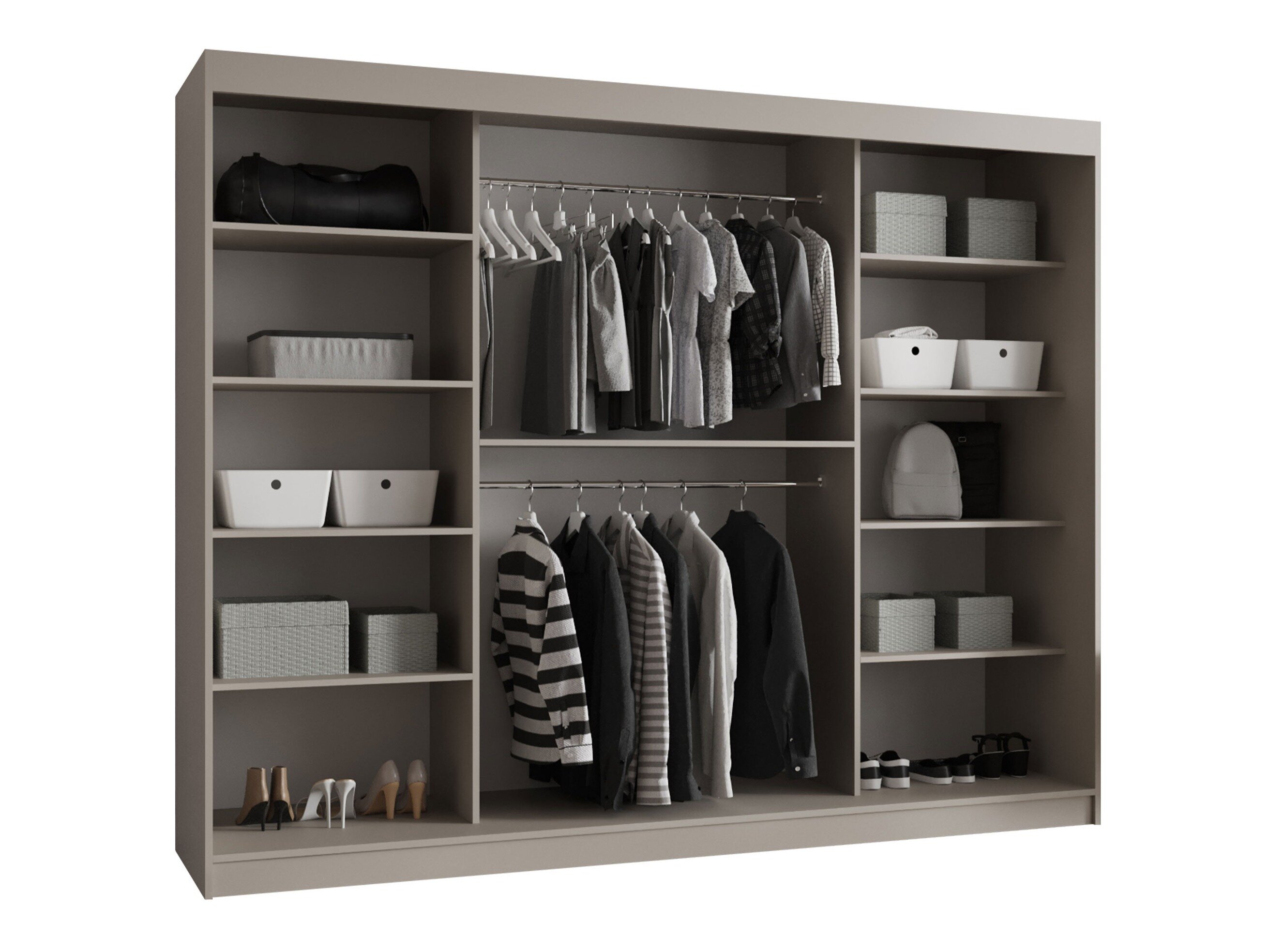 Kledingkast Hartford 533 (Zwart)