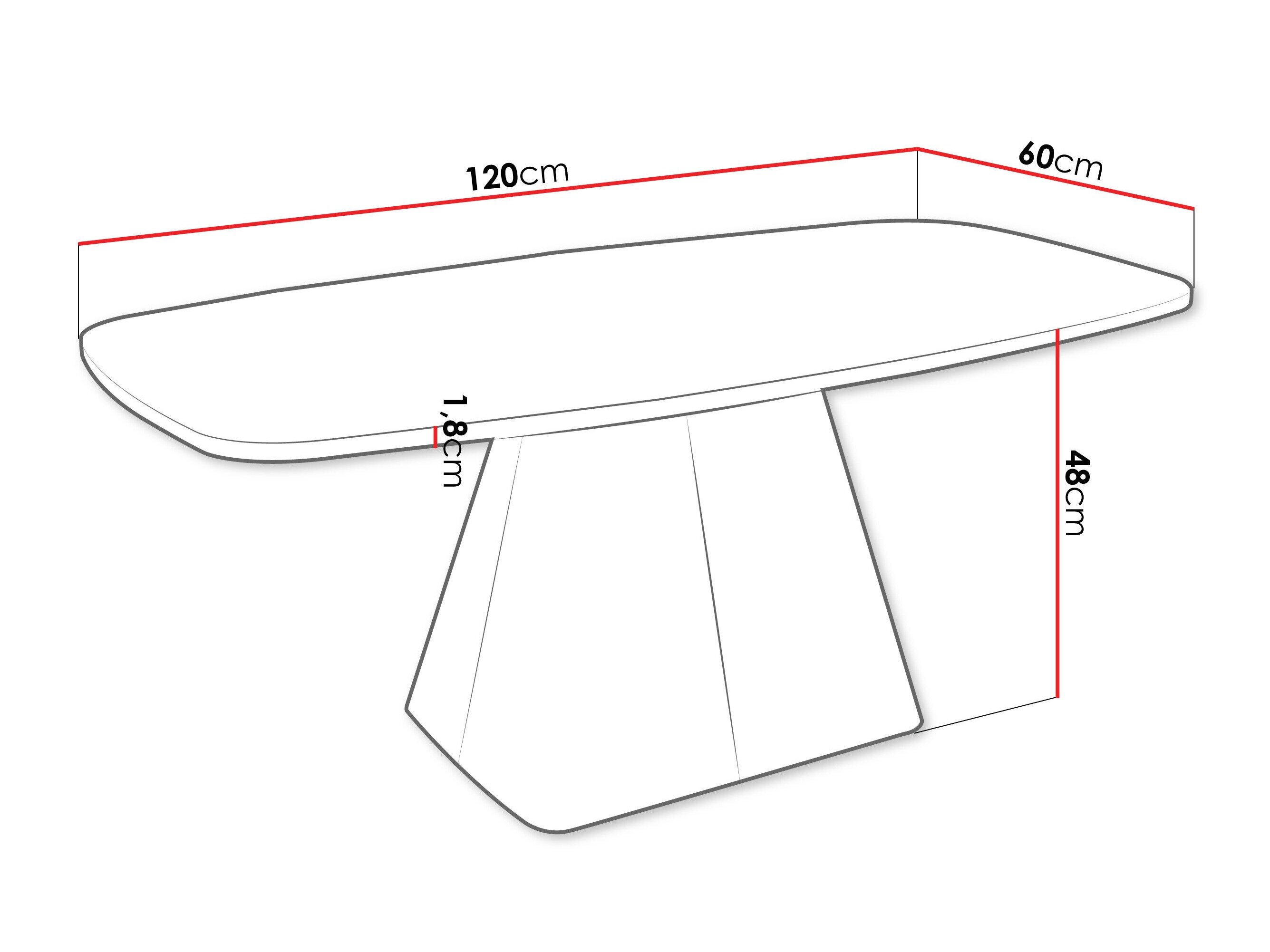 Salontafel Oswego 158 (Zwart)
