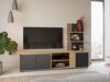 TV-meubel Torcavi 101 (Antraciet + Artisan eiken)