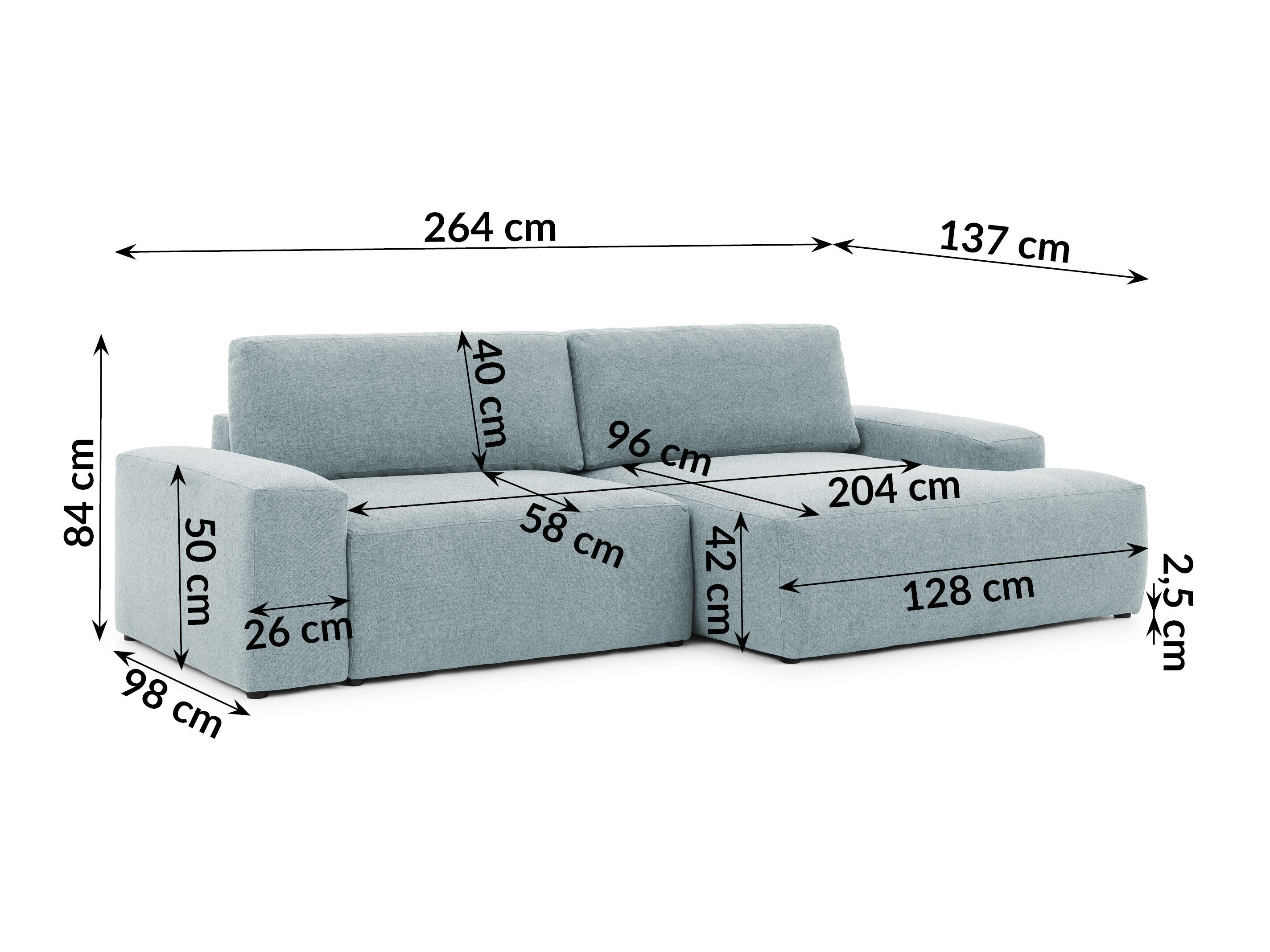 Hoekbank Rocklin 237 (Alta 12)