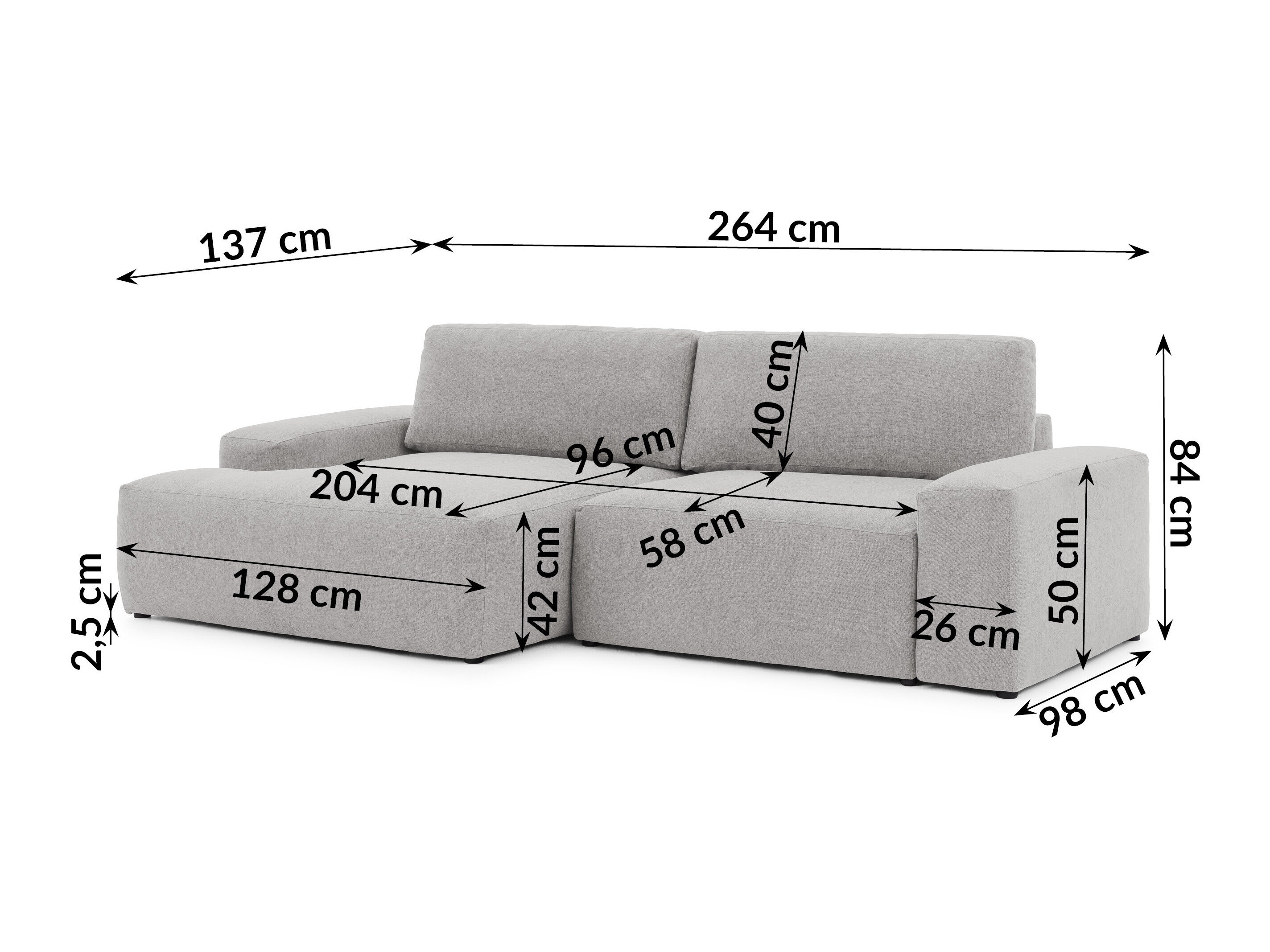 Hoekbank Rocklin 237 (Alta 15)