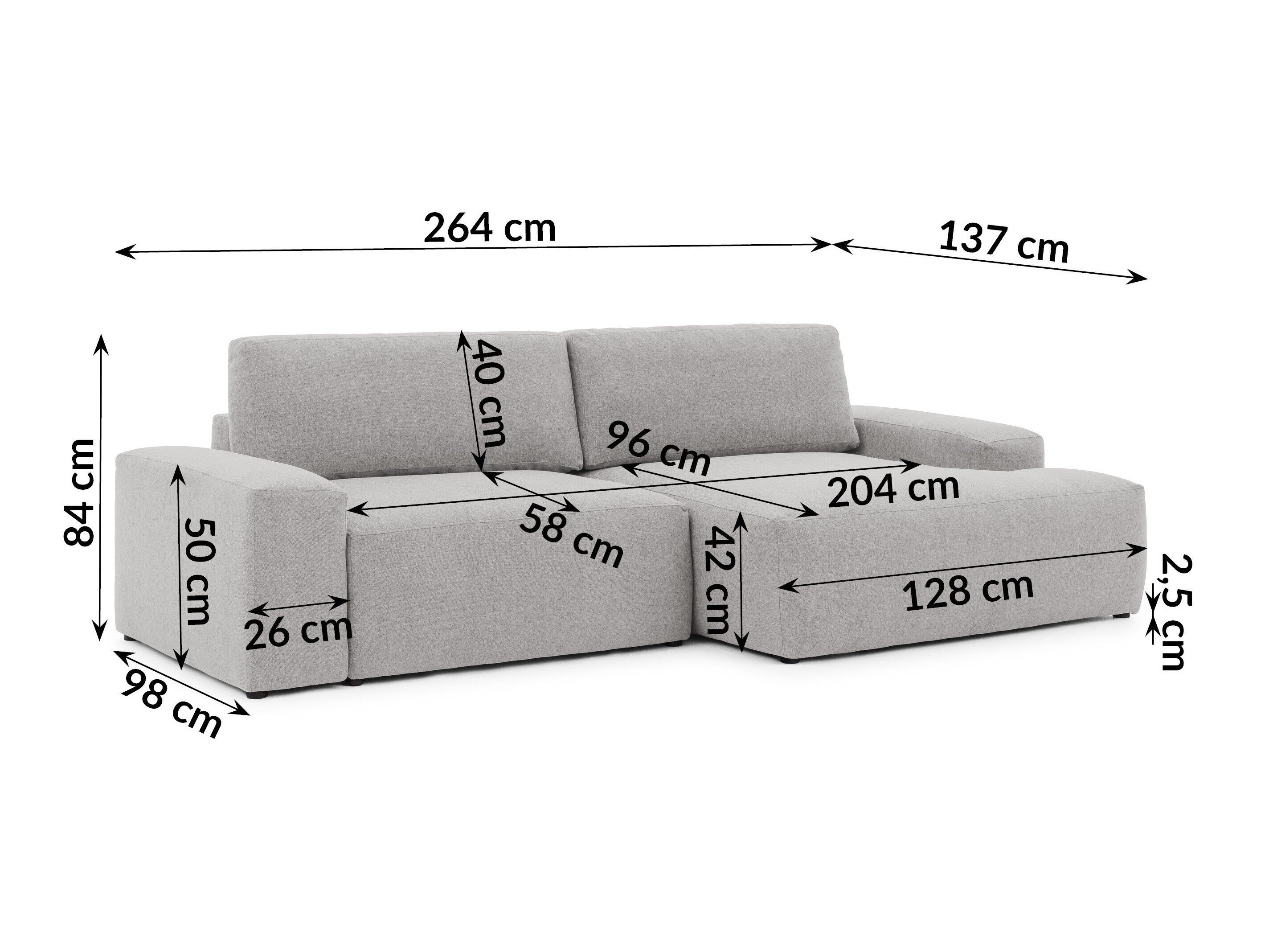 Hoekbank Rocklin 237 (Alta 15)