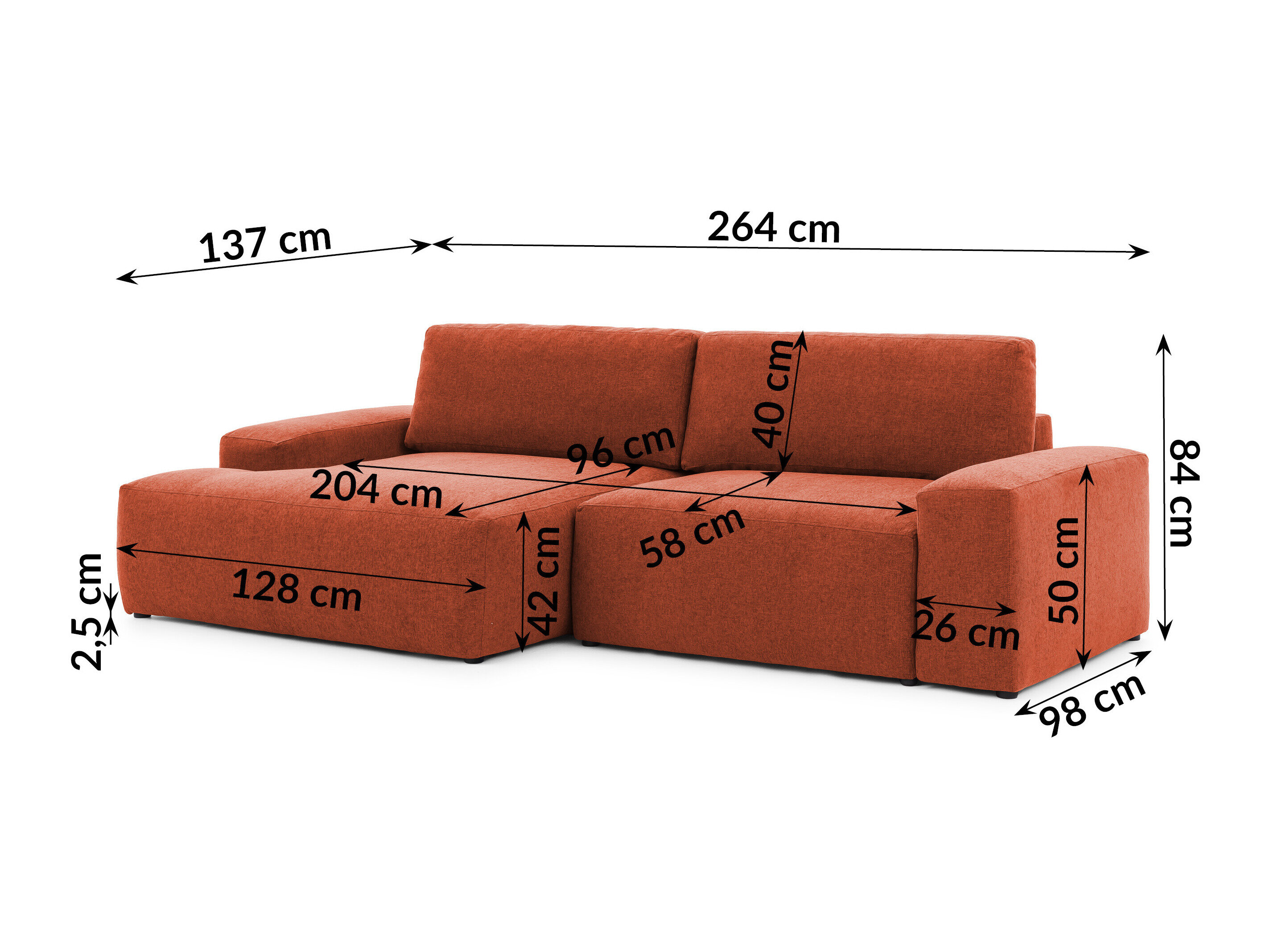 Hoekbank Rocklin 237 (Alta 25)