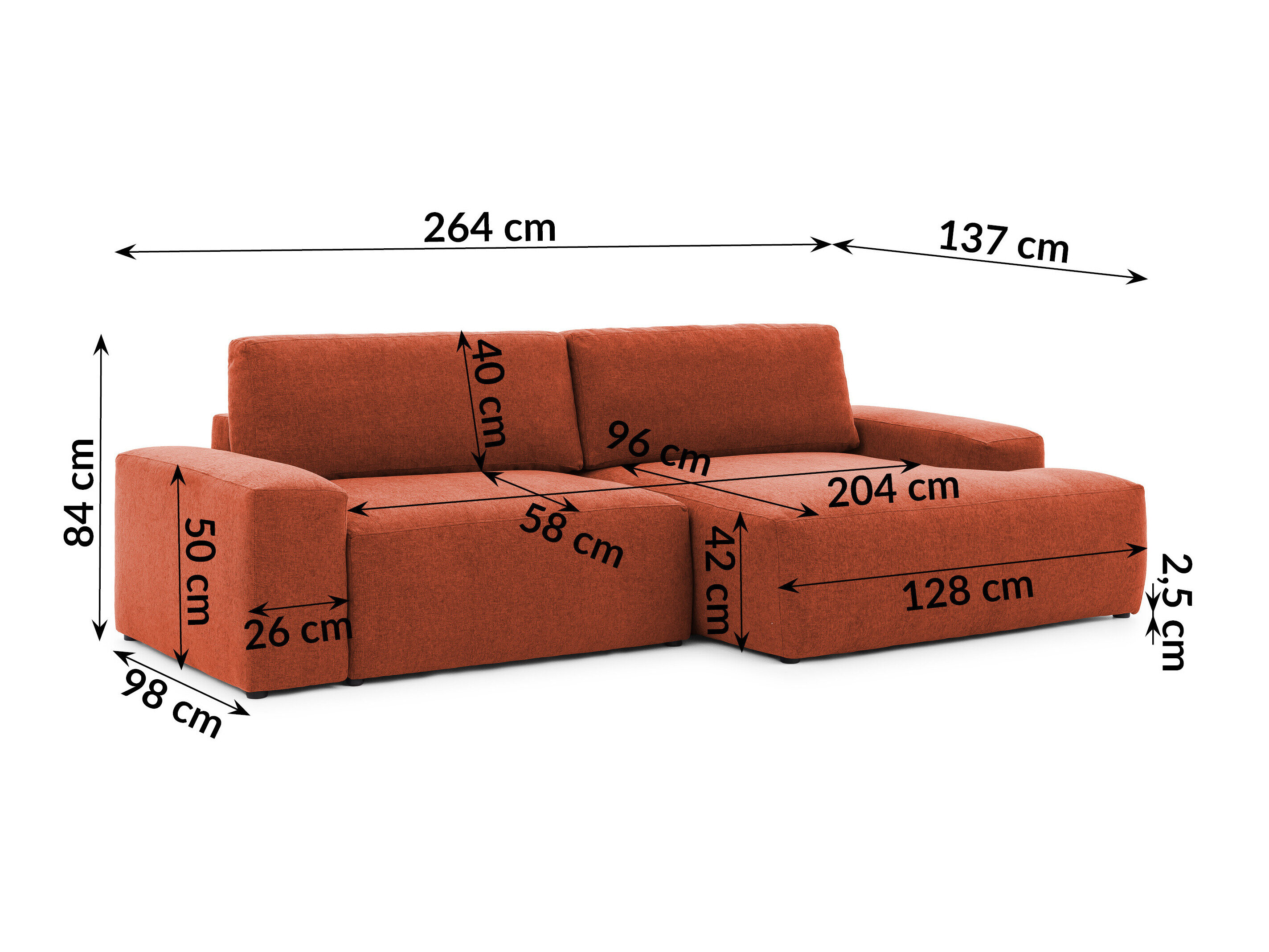 Hoekbank Rocklin 237 (Alta 25)