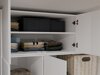 Kledingkast Mandeville 400 (Wit + Zwart)