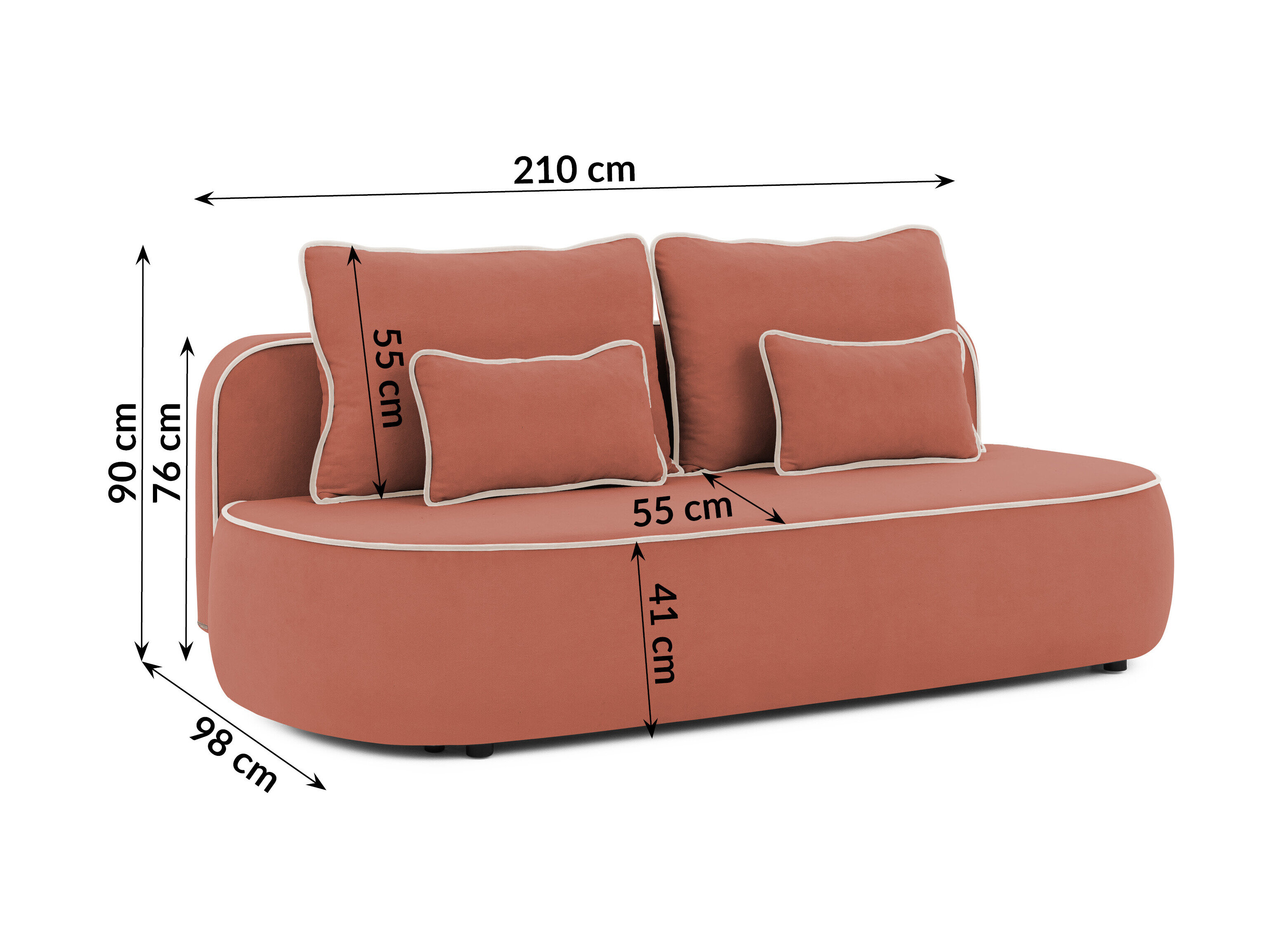 Slaapbank Rocklin 243 (Soft 18 + Soft 19)