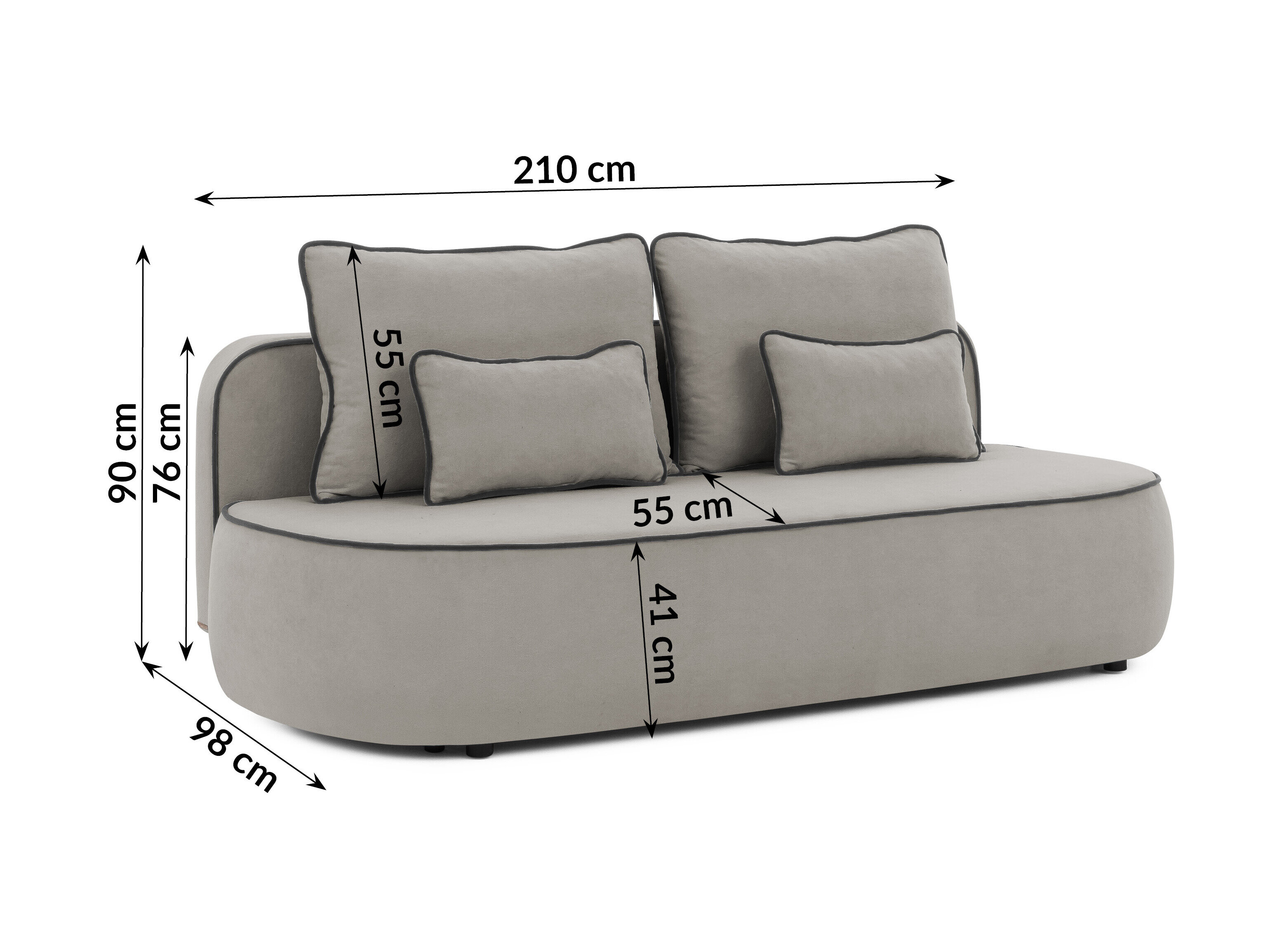 Slaapbank Rocklin 243 (Soft 20 + Soft 22)