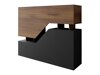 Dressoir Comfivo Daldune (Notenhout + Zwart)