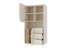 Boekenkast Dunsonu 101 (Beige + Eiken)