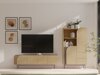 Boekenkast Dunsonu 103 (Eiken + Taupe)